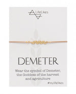 Demeter the Goddess of Harvest and Agriculture Gold Charm