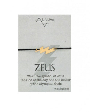 Zeus King of all Greek Gods, God of Sky & Thunder Gold Charm