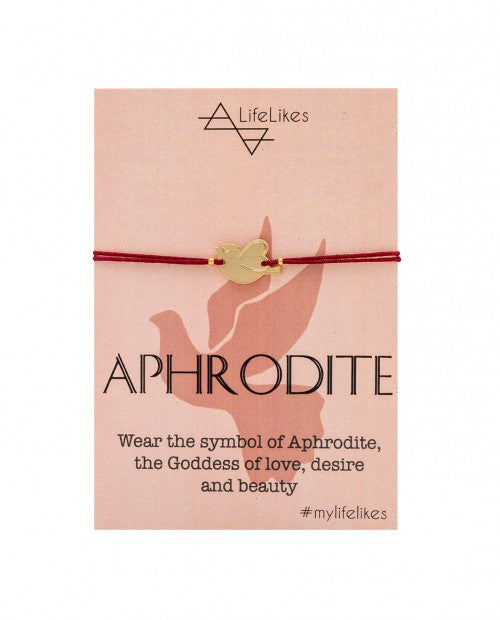 Aphrodite Greek Goddess of Love Gold Charm