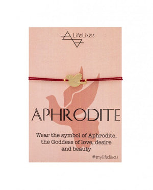 Aphrodite Greek Goddess of Love Gold Charm