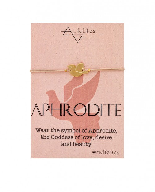 Aphrodite Greek Goddess of Love Gold Charm