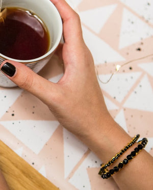 Black Onyx Bracelet Small Stones