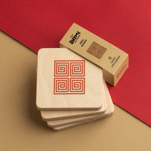 Greek Meandros - Coaster Set