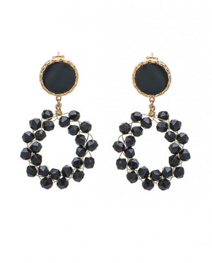 
                
                    Load image into Gallery viewer, Black Dot Earrings
                
            