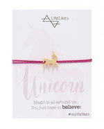 Unicorn Charm Bracelet Fuchsia