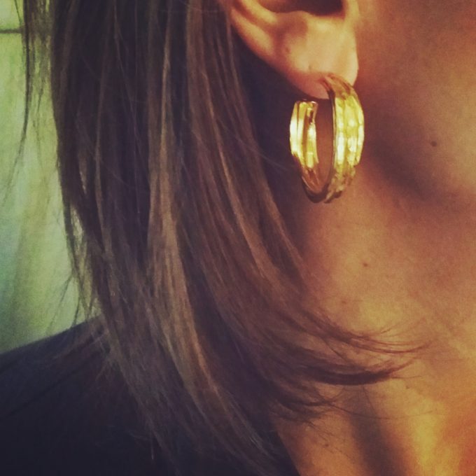 Triple Hoop Earrings - Handmade