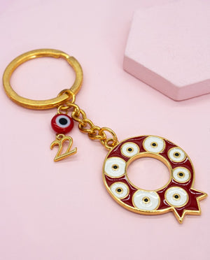Pomegranate Eye Charm (Gouri) Keychain 2022