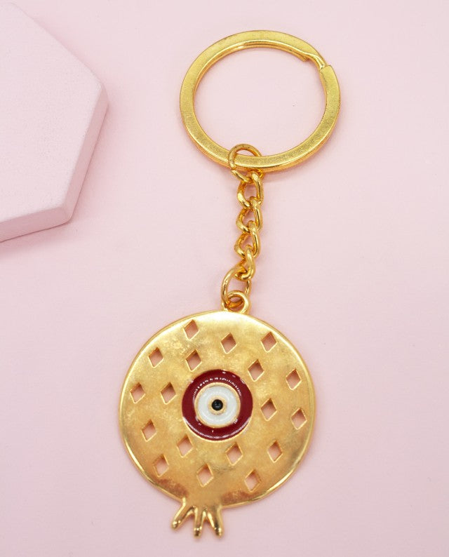 Pomegranate Eye Charm (Gouri) Keychain