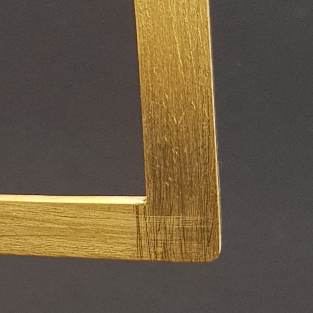 Square Beauty - Handmade - 22K Gold Plated Statement Earrings