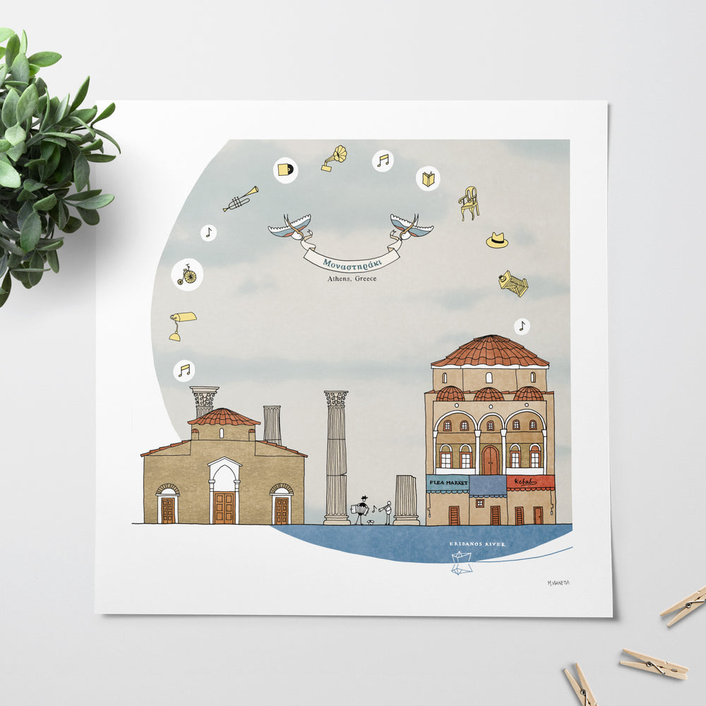 Monastiraki Art Print