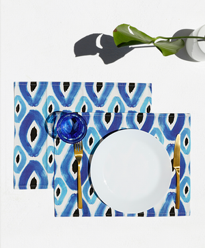 Rhombus Blue Evil Eye Placemats